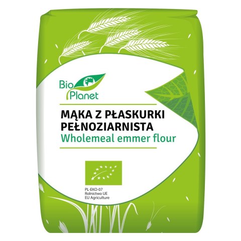 MĄKA Z PŁASKURKI PEŁNOZIARNISTA BIO 1 kg - BIO PLANET MĄKA Z PŁASKURKI PEŁNOZIARNISTA BIO 1 kg - BIO PLANET