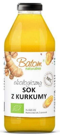SOK Z KURKUMY NFC BIO 330 ml - BATOM SOK Z KURKUMY NFC BIO 330 ml - BATOM