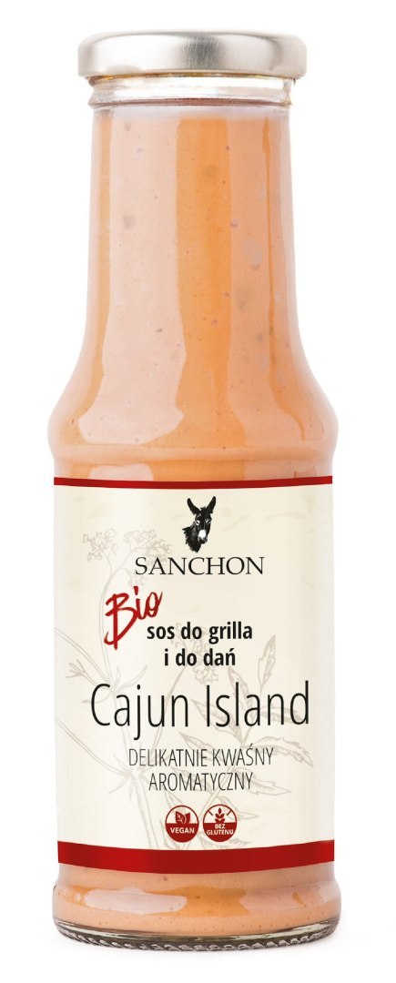SOS CAJUN ISLAND BEZGLUTENOWY BIO 210 ml - SANCHON SOS CAJUN ISLAND BEZGLUTENOWY BIO 210 ml - SANCHON