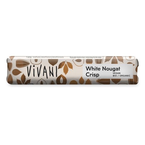 BATON NUGATOWY Z KROKANTEM Z ORZECHÓW LASKOWYCH BIO 35 g - VIVANI BATON NUGATOWY Z KROKANTEM Z ORZECHÓW LASKOWYCH BIO 35 g - VIVANI