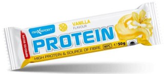 BATON PROTEINOWY O SMAKU WANILIOWYM W BIAŁEJ POLEWIE BEZGLUTENOWY 50 g - MAXSPORT