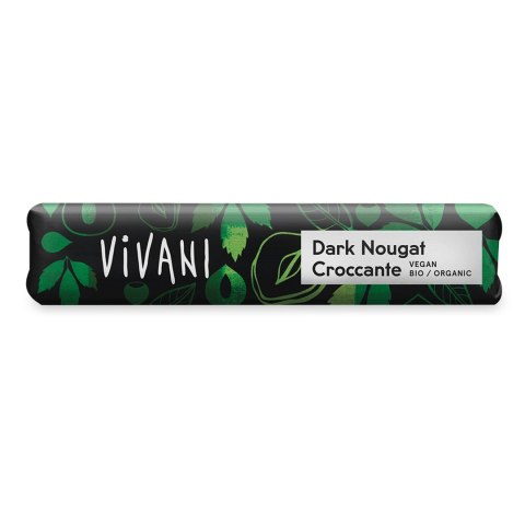 BATON GORZKA CZEKOLADA NUGATOWA Z KROKANTEM Z ORZECHÓW LASKOWYCH BIO 35 g - VIVANI BATON GORZKA CZEKOLADA NUGATOWA Z KROKANTEM Z ORZECHÓW LASKOWYCH BIO 35 g - VIVANI
