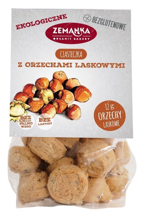 CIASTKA Z ORZECHAMI LASKOWYMI BEZGLUTENOWE BIO 100 g - ZEMANKA CIASTKA Z ORZECHAMI LASKOWYMI BEZGLUTENOWE BIO 100 g - ZEMANKA