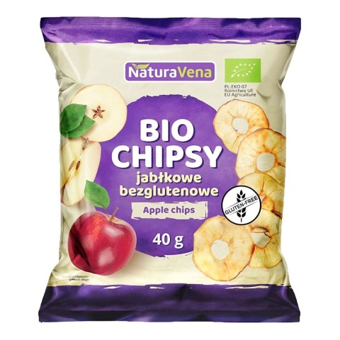Chipsy jabłkowe bezglutenowe 40g, Naturavena