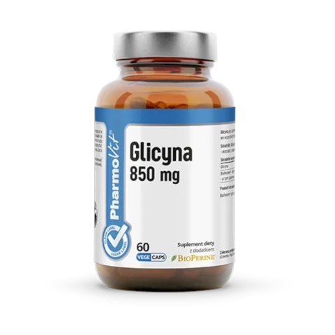 GLICYNA (850 mg) BEZGLUTENOWA 60 KAPSUŁEK - PHARMOVIT (CLEAN LABEL) GLICYNA (850 mg) BEZGLUTENOWA 60 KAPSUŁEK - PHARMOVIT (CLEAN LABEL)