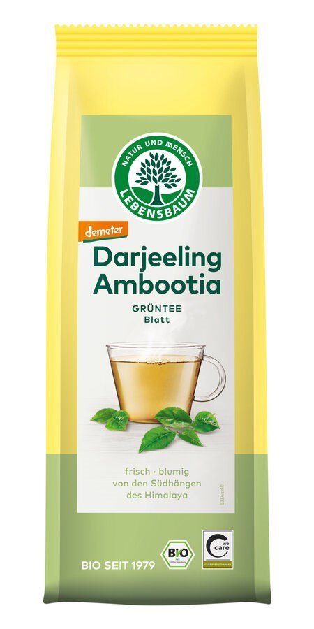 HERBATA ZIELONA DARJEELING LIŚCIASTA DEMETER BIO 50 g - LEBENSBAUM HERBATA ZIELONA DARJEELING LIŚCIASTA DEMETER BIO 50 g - LEBENSBAUM