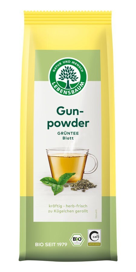 HERBATA ZIELONA GUNPOWDER LIŚCIASTA BIO 100 g - LEBENSBAUM HERBATA ZIELONA GUNPOWDER LIŚCIASTA BIO 100 g - LEBENSBAUM