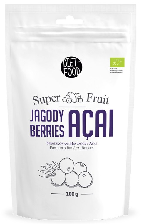 JAGODY ACAI SPROSZKOWANE BIO 100 g - DIET-FOOD JAGODY ACAI SPROSZKOWANE BIO 100 g - DIET-FOOD