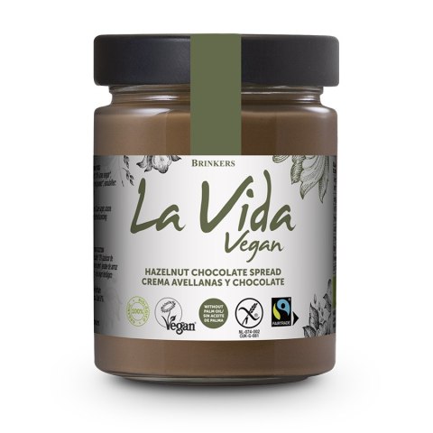 KREM CZEKOLADOWO - ORZECHOWY BEZGLUTENOWY FAIR TRADE BIO 270 g - LA VIDA KREM CZEKOLADOWO - ORZECHOWY BEZGLUTENOWY FAIR TRADE BIO 270 g - LA VIDA