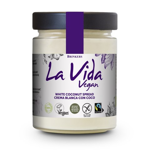 KREM KOKOSOWY BEZGLUTENOWY FAIR TRADE BIO 270 g - LA VIDA KREM KOKOSOWY BEZGLUTENOWY FAIR TRADE BIO 270 g - LA VIDA