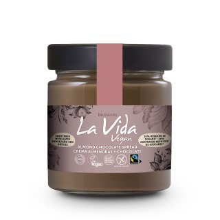 KREM MIGDAŁOWO - CZEKOLADOWO - DAKTYLOWY BEZGLUTENOWY FAIR TRADE BIO 200 g - LA VIDA