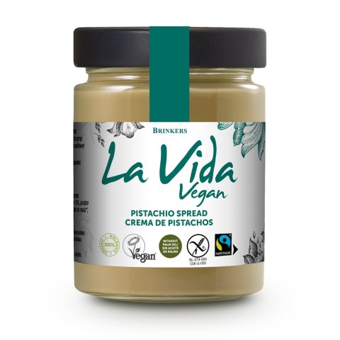 KREM PISTACJOWY BEZGLUTENOWY FAIR TRADE BIO 270 g - LA VIDA KREM PISTACJOWY BEZGLUTENOWY FAIR TRADE BIO 270 g - LA VIDA