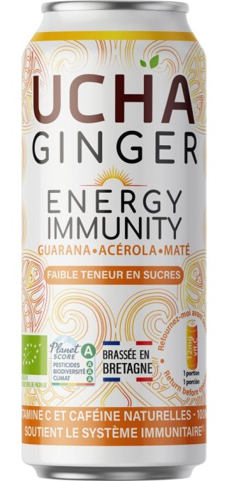 NAPÓJ Z YERBA MATE I GUARANĄ FAIR FOR LIFE BIO 330 ml - UCHA