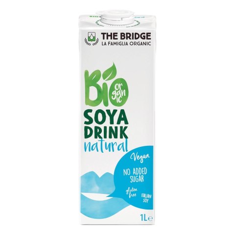 NAPÓJ SOJOWY BEZ DODATKU CUKRÓW BEZGLUTENOWY BIO 1 L - THE BRIDGE NAPÓJ SOJOWY BEZ DODATKU CUKRÓW BEZGLUTENOWY BIO 1 L - THE BRIDGE