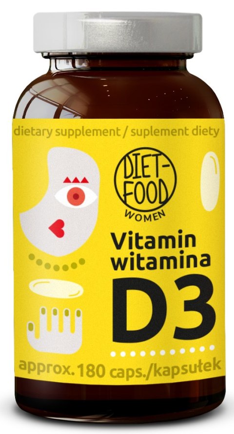 WITAMINA D3 100 µg (4000 j.m) 180 KAPSUŁEK - DIET-FOOD WITAMINA D3 100 µg (4000 j.m) 180 KAPSUŁEK - DIET-FOOD