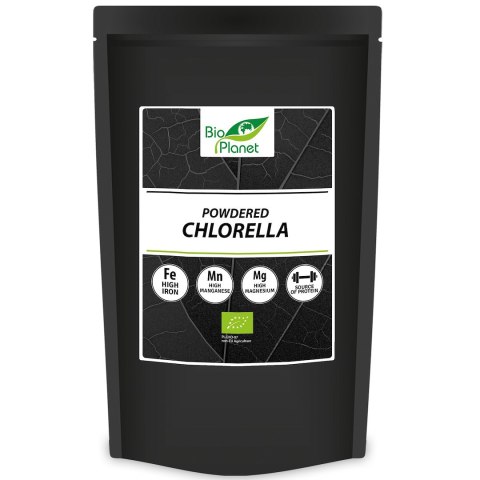 CHLORELLA SPROSZKOWANA BIO 500 g - BIO PLANET INTERNATIONAL