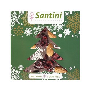 CHRISTMAS - Czekolada ciemna wiśnia migdał kokos