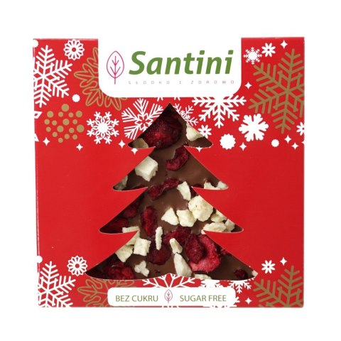 CHRISTMAS - Czekolada mleczna wiśnia jabłko, 80g