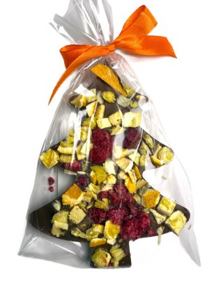 Choinka cz. mleczna z maliną i pomarańczą, 80g