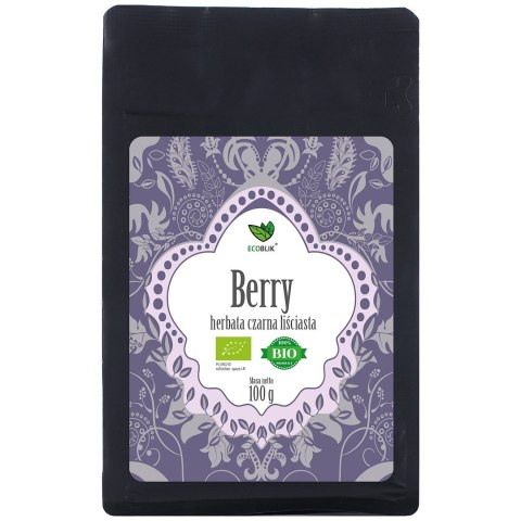 HERBATA CZARNA LIŚCIASTA OWOCE LEŚNE BIO 100 g - ECOBLIK HERBATA CZARNA LIŚCIASTA OWOCE LEŚNE BIO 100 g - ECOBLIK