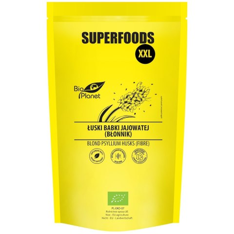 ŁUSKI BABKI JAJOWATEJ (BŁONNIK) BIO 400 g - BIO PLANET SUPERFOODS