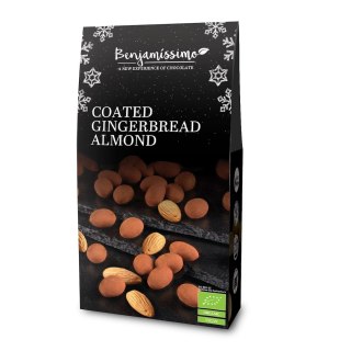 MIGDAŁY W CZEKOLADZIE PIERNIKOWEJ Z POSYPKĄ BEZGLUTENOWE BIO 60 g - BENJAMISSIMO (PRODUKT SEZONOWY)