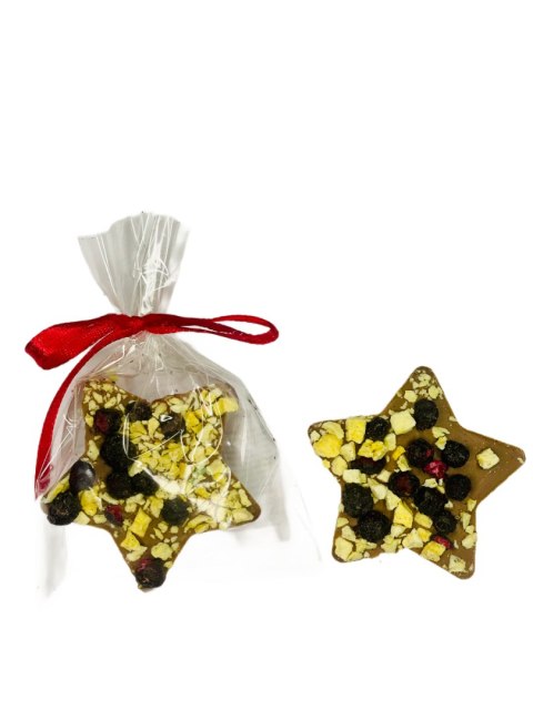 Mini Gwiazdka cz. mleczna z jagoda brzoskwią 20g