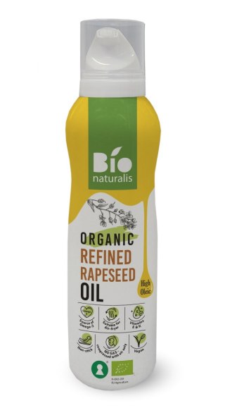 OLEJ RZEPAKOWY (SPRAY) TŁOCZONY NA ZIMNO OMEGA-3 BIO 200 ml - EKKO (BIONATURALIS)