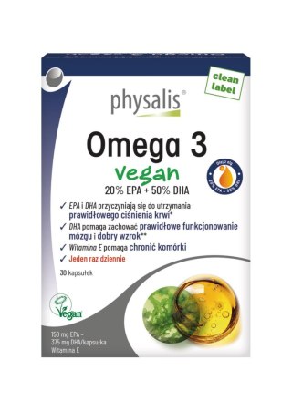 OMEGA-3 VEGAN 30 KAPSUŁEK - PHYSALIS
