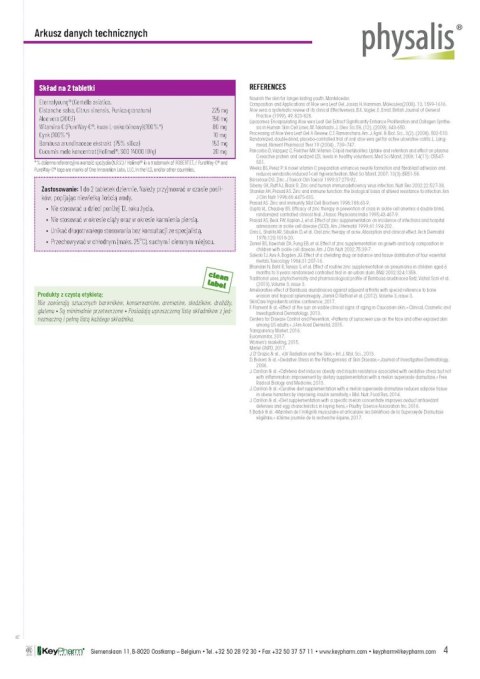 TABLETKI NA IDEALNĄ SKÓRĘ 30 szt.- PHYSALIS