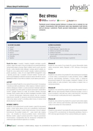 TABLETKI NA REDUKCJĘ STRESU 30 szt. - PHYSALIS