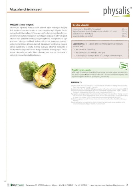 TABLETKI NA WSPARCIE PRACY JELIT (TRANSIT+) 60 szt. - PHYSALIS